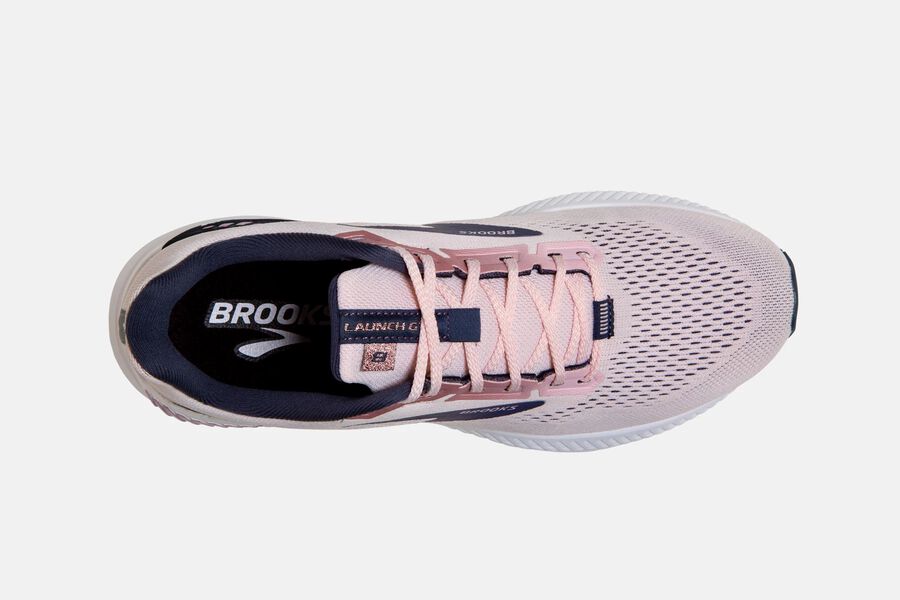 Brooks Launch GTS 8 Road Running Shoes Womens - Pink/Black - FREMK-3105